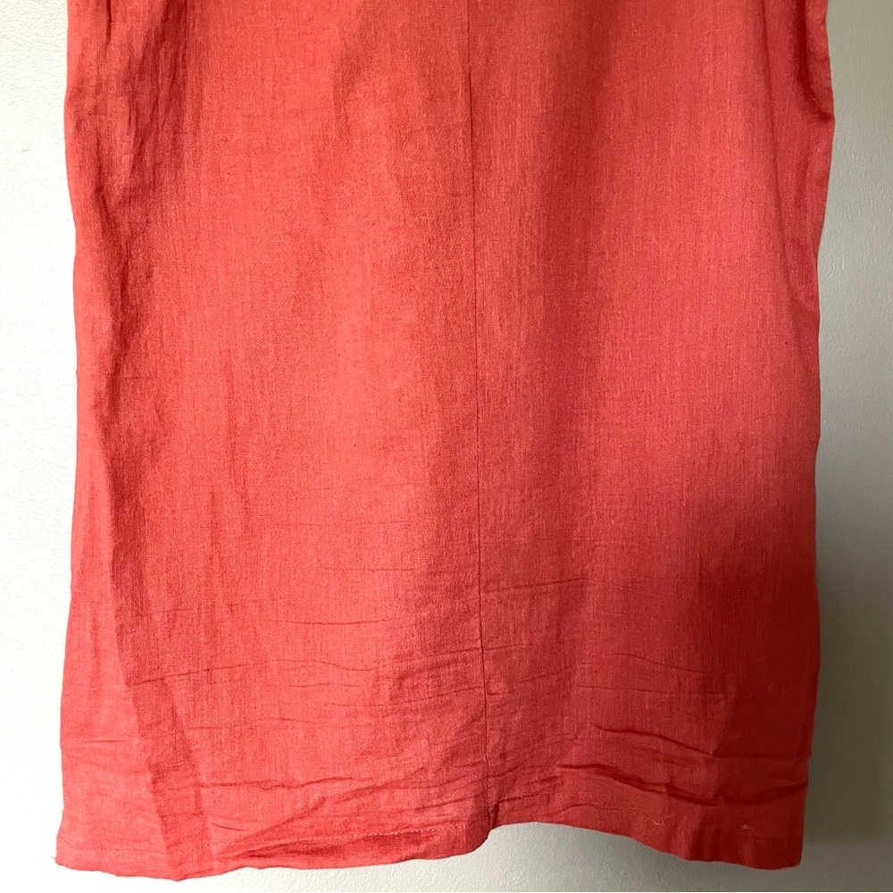 Natural Life Embroidered Tassel Boho Mini Dress In Orange & Blue Size XS NWT - Picture 11 of 14